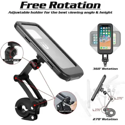 Waterproof Bike Mobile Phone Holder Stand Motorcycle Mobile Stand Waterproof Mobile Phone Case