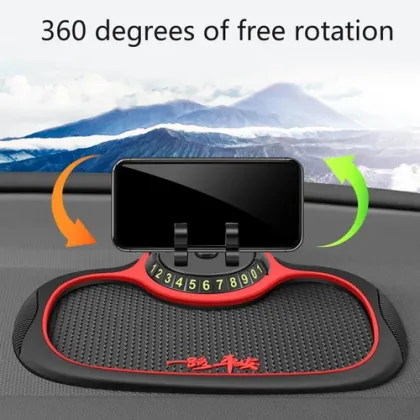 4 In 1 Non Slip Car Desk Mobile Pad, Car Dashboard Stand, Anti-Slip Car Dashboard Mobile Holder