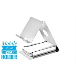 Metal Mobile Stand With Card Holder