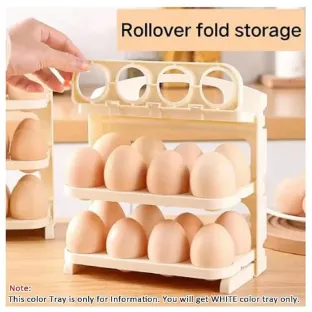 Plastic Foldable Egg Tray 24 Grid Egg Storage Box Flip Egg Storage Tray 24 Cavity Egg Storage Tray