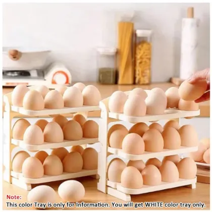 Plastic Foldable Egg Tray 24 Grid Egg Storage Box Flip Egg Storage Tray 24 Cavity Egg Storage Tray