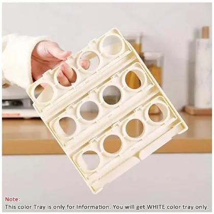 Plastic Foldable Egg Tray 24 Grid Egg Storage Box Flip Egg Storage Tray 24 Cavity Egg Storage Tray